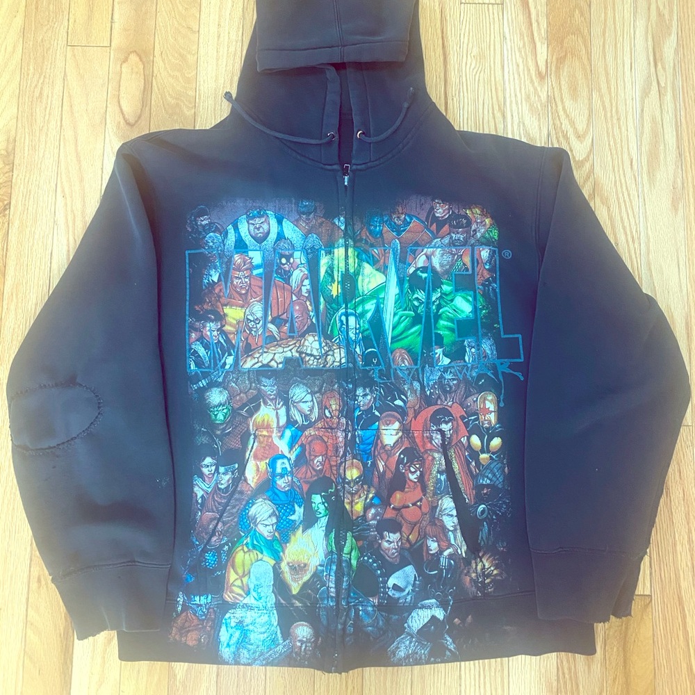 Vintage Marvel Zip Up Sweatshirt